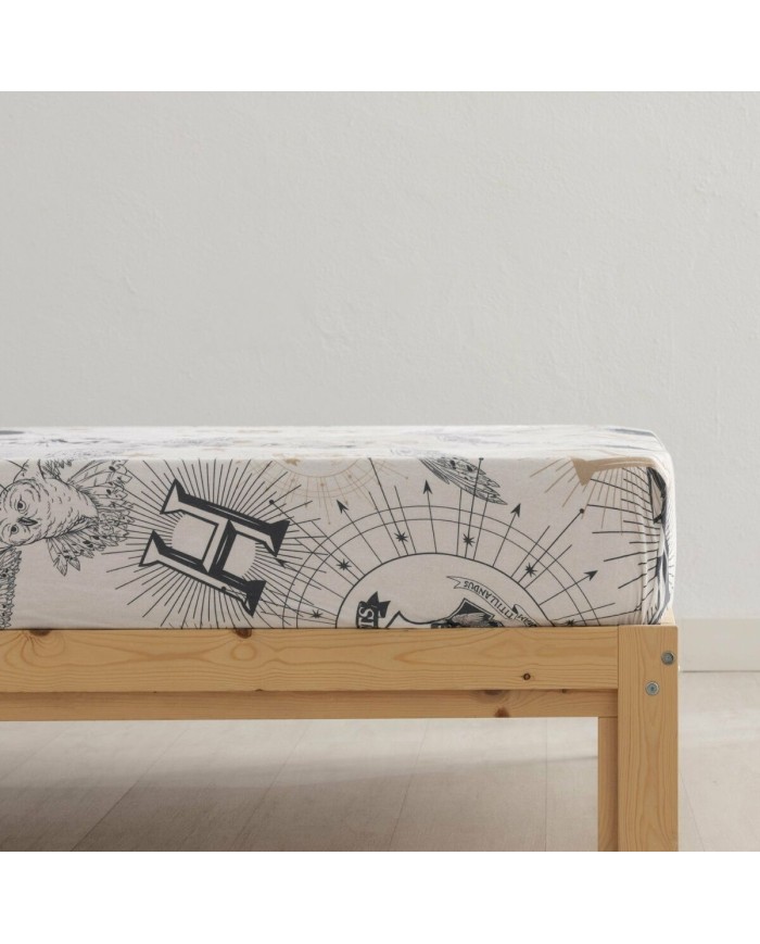 Set di Lenzuola Harry Potter Beige Multicolore Singolo Set di Lenzuola Harry Potter Beige Multicolore Singolo