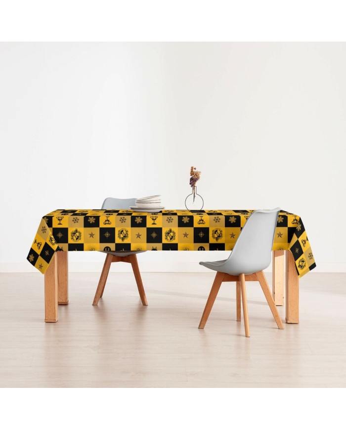 Tovaglia in resina antimacchia Harry Potter Hufflepuff Multicolore 100 x 150 cm