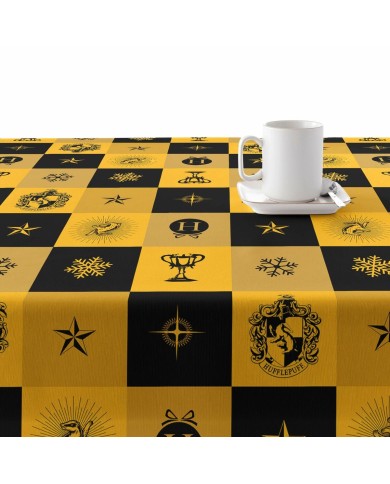 Tovaglia in resina antimacchia Harry Potter Hufflepuff Multicolore 100 x 150 cm