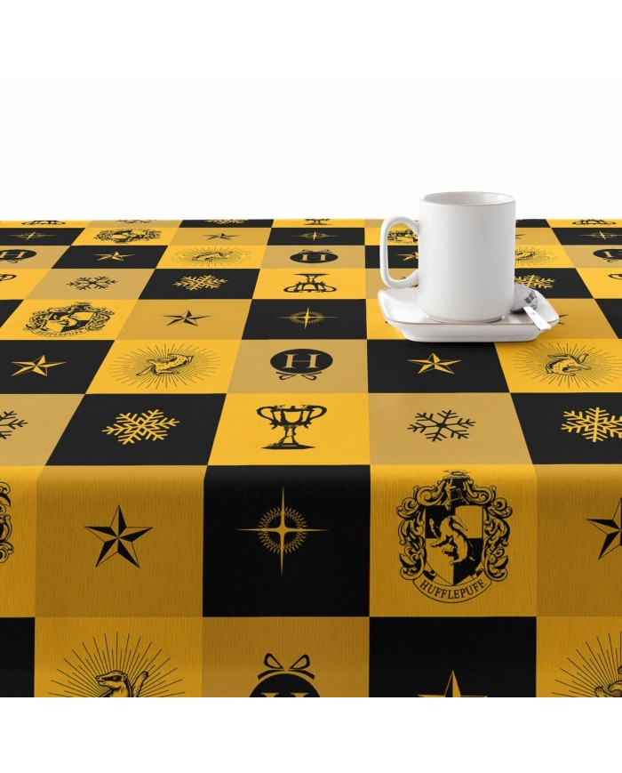 Tovaglia in resina antimacchia Harry Potter Hufflepuff Multicolore 100 x 150 cm