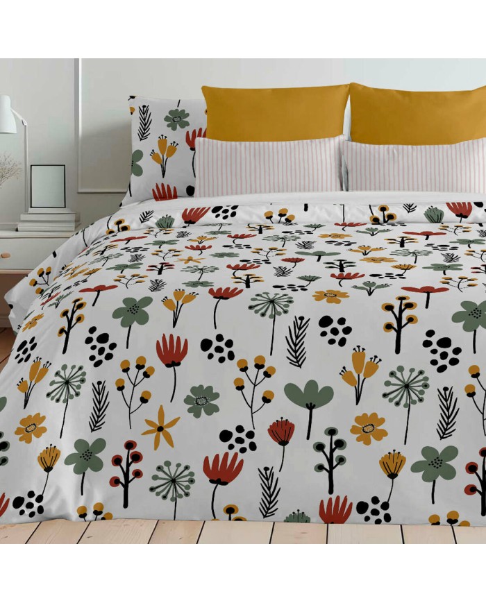 Copripiumino Decolores Paola Multicolore 175 Fili 140 x 200 cm Copripiumino Decolores Paola Multicolore 175 Fili 140 x 200 cm
