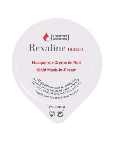 Maschera Idratante Notte Rexaline Repair 3 ml x 6 Pelle sensibile