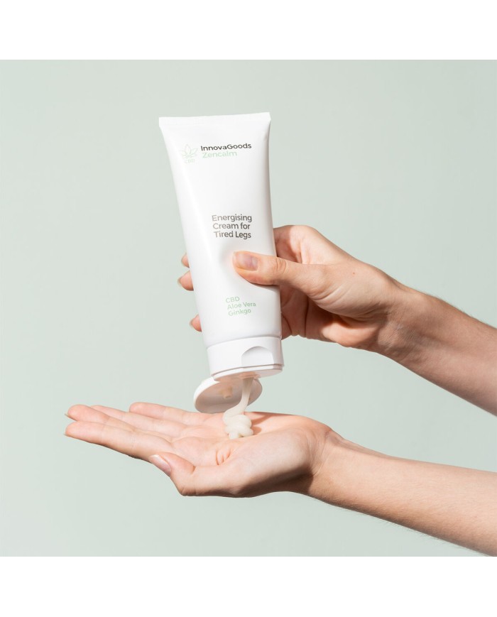 Crema Energizzante per Gambe Affaticate CBD Zencalm InnovaGoods 200 ml