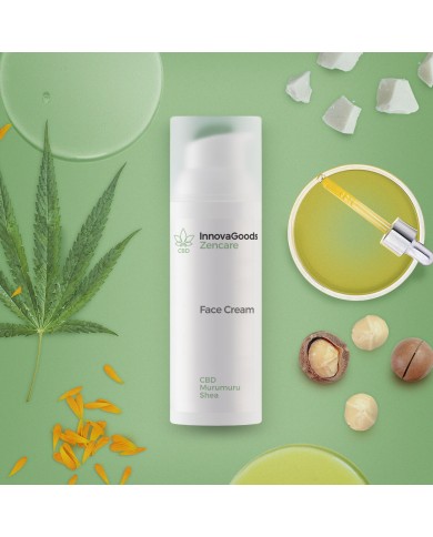 Crema Viso Idratante CBD Zencare InnovaGoods 50 ml Crema Viso Idratante CBD Zencare InnovaGoods 50 ml