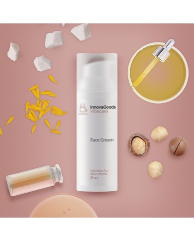 Crema Viso Idratante Kombucha Vibecare InnovaGoods 50 ml Crema Viso Idratante Kombucha Vibecare InnovaGoods 50 ml