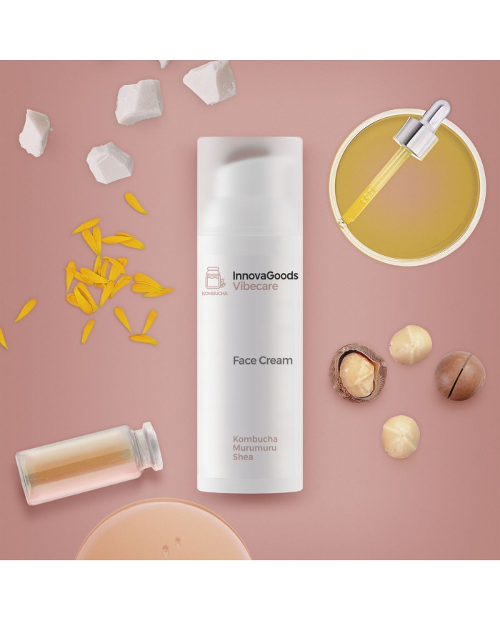 Crema Viso Idratante Kombucha Vibecare InnovaGoods 50 ml Crema Viso Idratante Kombucha Vibecare InnovaGoods 50 ml