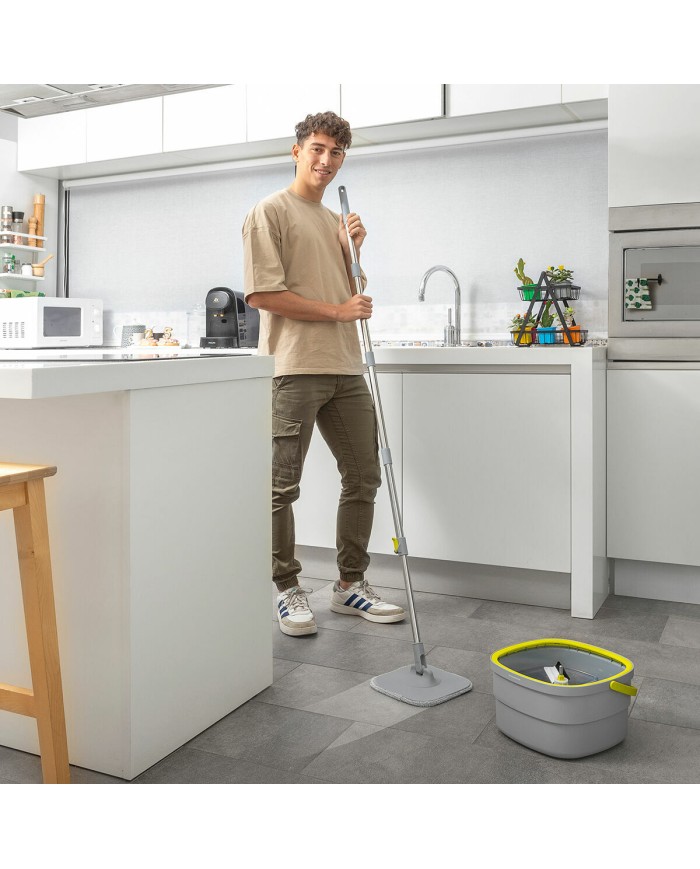 Mocio Rotante con Autopulizia e Secchio Separatore Selimop InnovaGoods Mocio Rotante con Autopulizia e Secchio Separatore Selimop InnovaGoods