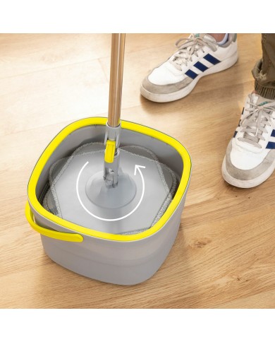 Mocio Rotante con Autopulizia e Secchio Separatore Selimop InnovaGoods Mocio Rotante con Autopulizia e Secchio Separatore Selimop InnovaGoods