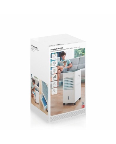 Climatizzatore Evaporativo Portatile Multifunzione Airvecove InnovaGoods 5 L 65 W Climatizzatore Evaporativo Portatile Multifunzione Airvecove InnovaGoods 5 L 65 W