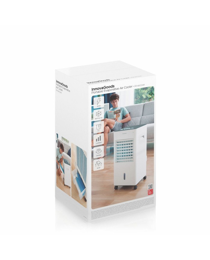 Climatizzatore Evaporativo Portatile Multifunzione Airvecove InnovaGoods 5 L 65 W