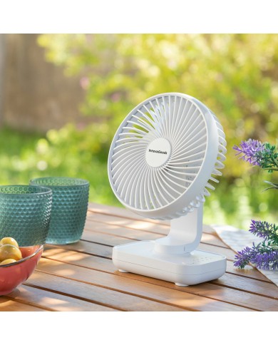 Ventilatore da Scrivania Ricaricabile Fanrec InnovaGoods Ø5,4'' 3600 mAh / 13,3 W Ventilatore da Scrivania Ricaricabile Fanrec InnovaGoods Ø5,4'' 3600 mAh / 13,3 W