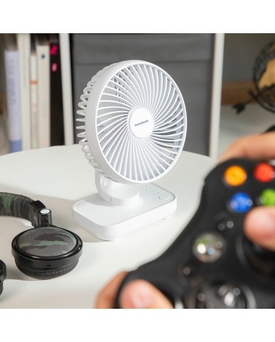 Ventilatore da Scrivania Ricaricabile Fanrec InnovaGoods Ø5,4'' 3600 mAh / 13,3 W Ventilatore da Scrivania Ricaricabile Fanrec InnovaGoods Ø5,4'' 3600 mAh / 13,3 W