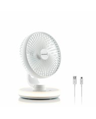 Ventilatore da Scrivania Ricaricabile con LED FanLed InnovaGoods Ø6,6'' 4000 mAh Ventilatore da Scrivania Ricaricabile con LED FanLed InnovaGoods Ø6,6'' 4000 mAh