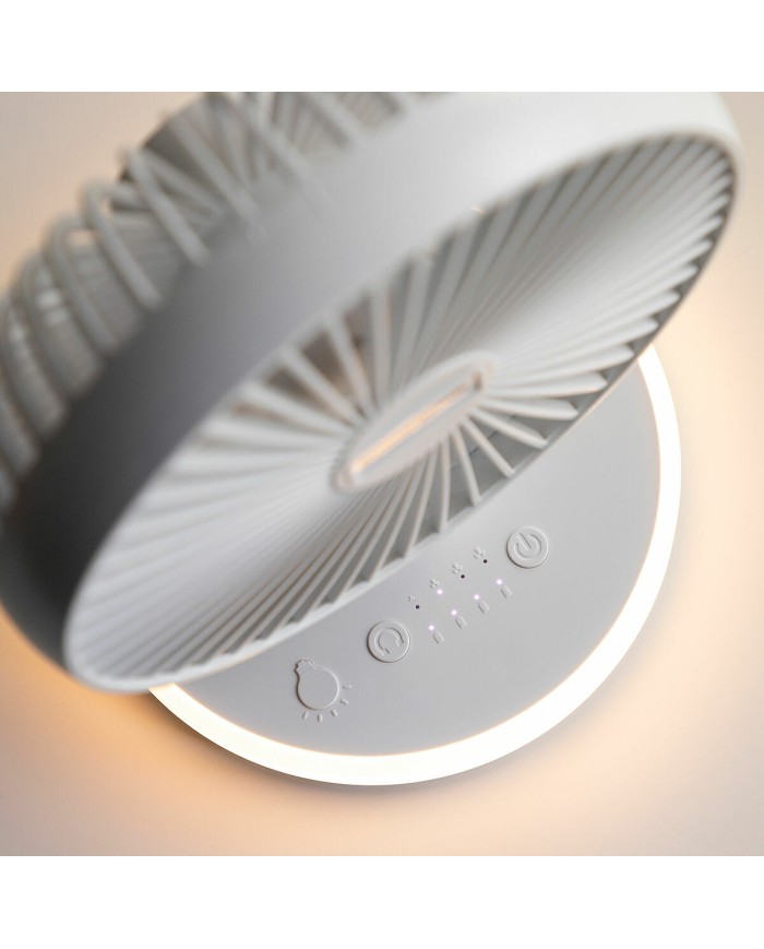 Ventilatore da Scrivania Ricaricabile con LED FanLed InnovaGoods Ø6,6'' 4000 mAh Ventilatore da Scrivania Ricaricabile con LED FanLed InnovaGoods Ø6,6'' 4000 mAh