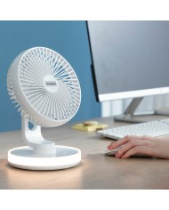 Ventilatore da Scrivania Ricaricabile con LED FanLed InnovaGoods Ø6,6'' 4000 mAh Ventilatore da Scrivania Ricaricabile con LED FanLed InnovaGoods Ø6,6'' 4000 mAh