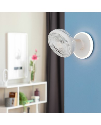 Ventilatore da Scrivania Ricaricabile con LED FanLed InnovaGoods Ø6,6'' 4000 mAh Ventilatore da Scrivania Ricaricabile con LED FanLed InnovaGoods Ø6,6'' 4000 mAh