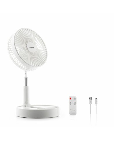 Ventilatore Ricaricabile Pieghevole 3 in 1 Fandle InnovaGoods Ø7,7'' 7200 mAh Ventilatore Ricaricabile Pieghevole 3 in 1 Fandle InnovaGoods Ø7,7'' 7200 mAh