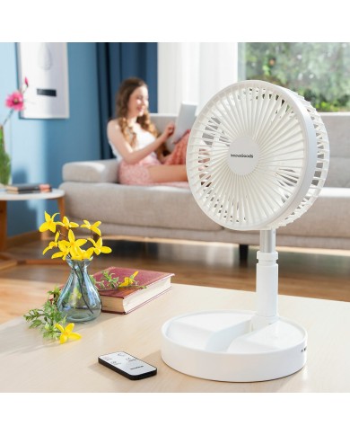 Ventilatore Ricaricabile Pieghevole 3 in 1 Fandle InnovaGoods Ø7,7'' 7200 mAh Ventilatore Ricaricabile Pieghevole 3 in 1 Fandle InnovaGoods Ø7,7'' 7200 mAh