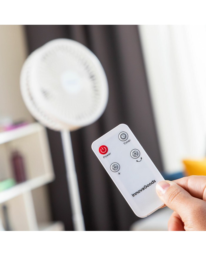 Ventilatore Ricaricabile Pieghevole 3 in 1 Fandle InnovaGoods Ø7,7'' 7200 mAh Ventilatore Ricaricabile Pieghevole 3 in 1 Fandle InnovaGoods Ø7,7'' 7200 mAh