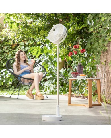 Ventilatore Ricaricabile Pieghevole 3 in 1 Fandle InnovaGoods Ø7,7'' 7200 mAh Ventilatore Ricaricabile Pieghevole 3 in 1 Fandle InnovaGoods Ø7,7'' 7200 mAh