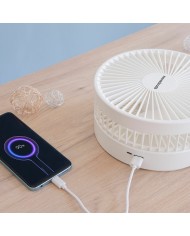 Ventilatore Ricaricabile Pieghevole 3 in 1 Fandle InnovaGoods Ø7,7'' 7200 mAh Ventilatore Ricaricabile Pieghevole 3 in 1 Fandle InnovaGoods Ø7,7'' 7200 mAh