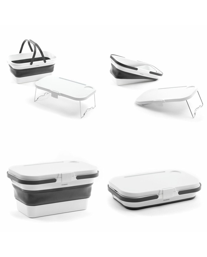 Cestino da Picnic Pieghevole con Piano d'Appoggio Pickning InnovaGoods Cestino da Picnic Pieghevole con Piano d'Appoggio Pickning InnovaGoods
