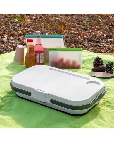 Cestino da Picnic Pieghevole con Piano d'Appoggio Pickning InnovaGoods