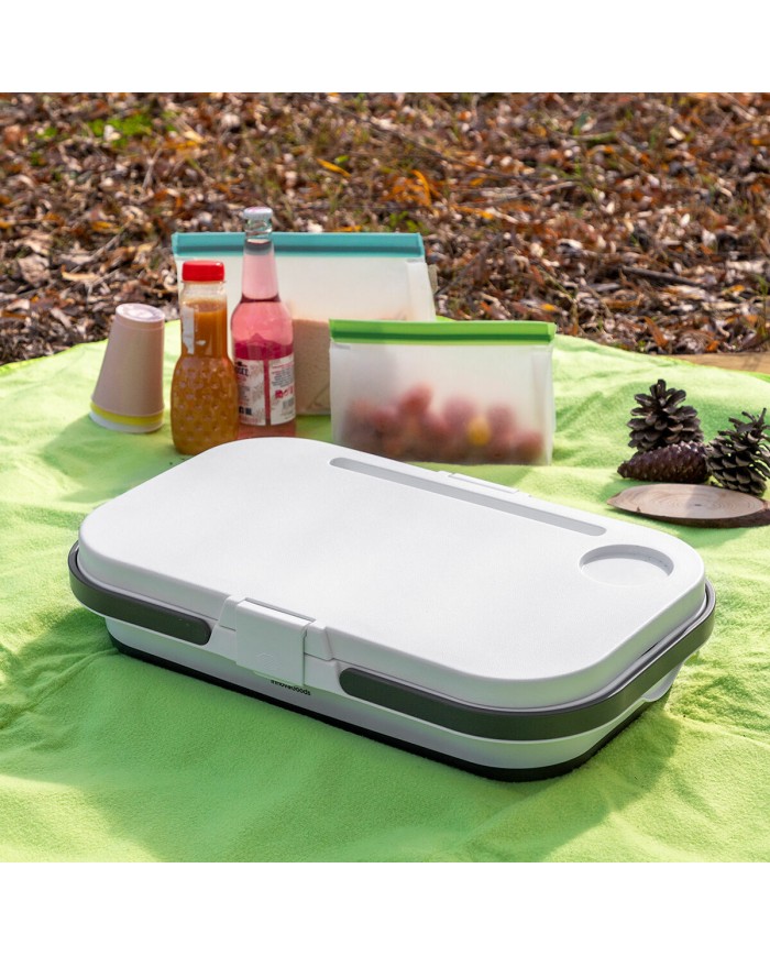 Cestino da Picnic Pieghevole con Piano d'Appoggio Pickning InnovaGoods Cestino da Picnic Pieghevole con Piano d'Appoggio Pickning InnovaGoods