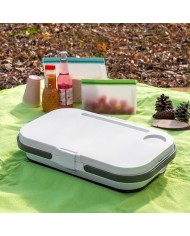 Cestino da Picnic Pieghevole con Piano d'Appoggio Pickning InnovaGoods Cestino da Picnic Pieghevole con Piano d'Appoggio Pickning InnovaGoods