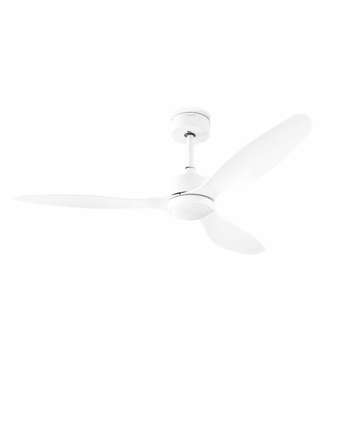 Ventilatore da Soffitto con Luce LED e 3 Pale ABS Flaled InnovaGoods Bianco 36 W 52" Ø132 cm