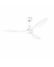 Ventilatore da Soffitto con Luce LED e 3 Pale ABS Flaled InnovaGoods Bianco 36 W 52" Ø132 cm