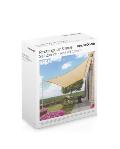 Tenda Parasole a Vela Rettangolare Reshad InnovaGoods 3 x 4 m Tenda Parasole a Vela Rettangolare Reshad InnovaGoods 3 x 4 m