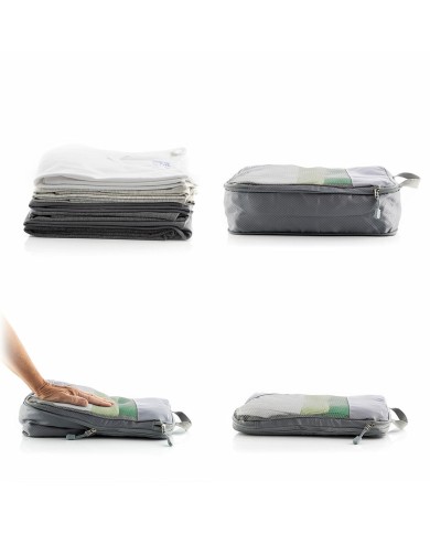 Borse a Compressione per Valigie Compakube InnovaGoods 4 Pezzi