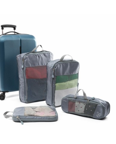Borse a Compressione per Valigie Compakube InnovaGoods 4 Pezzi