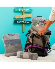 Borse a Compressione per Valigie Compakube InnovaGoods 4 Pezzi