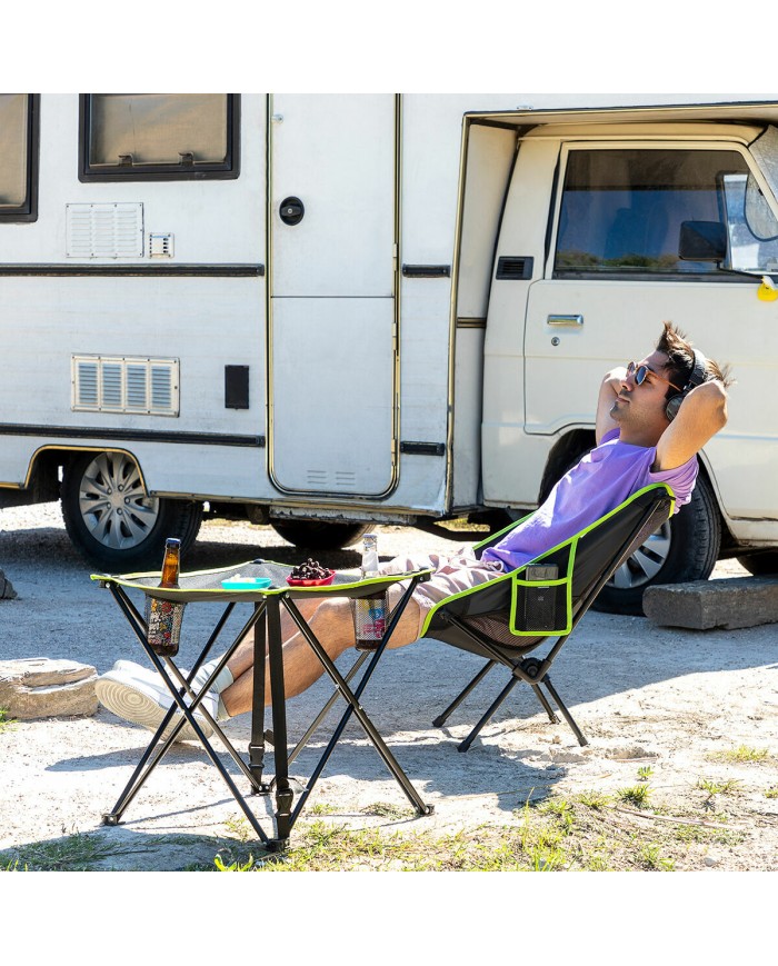 Tavolo Pieghevole in Tessuto da Campeggio con Custodia Cafolby InnovaGoods