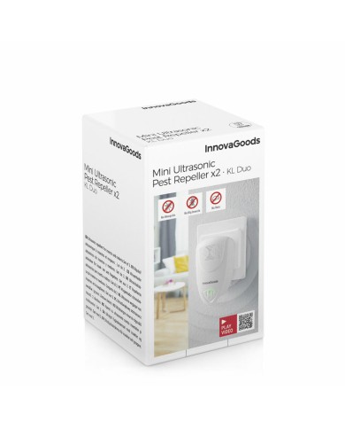 Repellente ad Ultrasuoni per Parassiti KL Duo InnovaGoods 2 Unità Repellente ad Ultrasuoni per Parassiti KL Duo InnovaGoods 2 Unità
