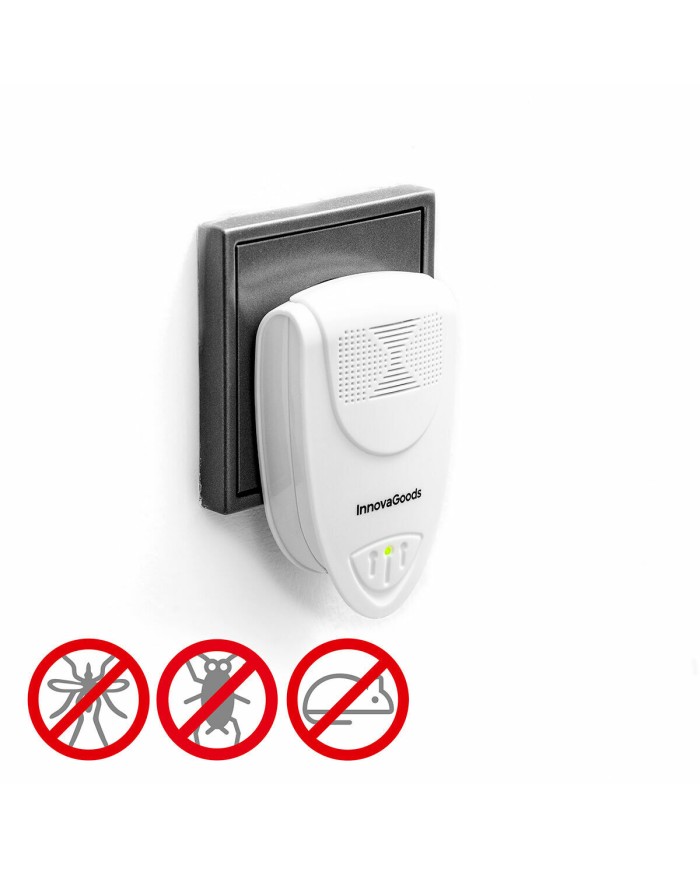 Repellente ad Ultrasuoni per Parassiti KL Duo InnovaGoods 2 Unità Repellente ad Ultrasuoni per Parassiti KL Duo InnovaGoods 2 Unità