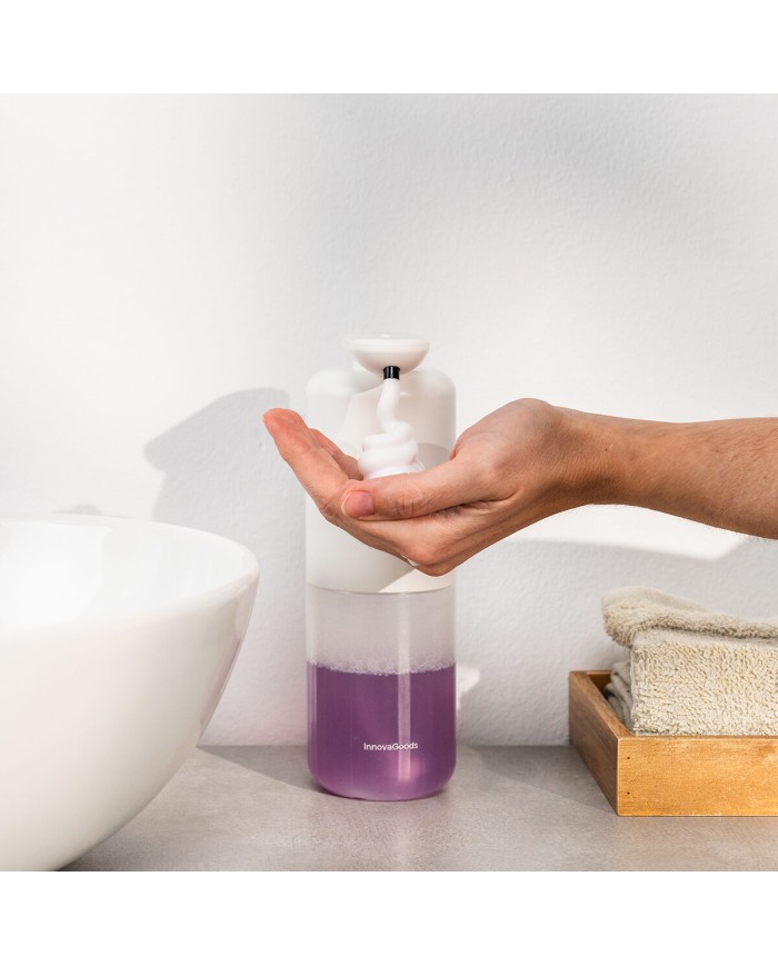 Dispenser Automatico Ricaricabile di Sapone in Schiuma Bitefom InnovaGoods Dispenser Automatico Ricaricabile di Sapone in Schiuma Bitefom InnovaGoods