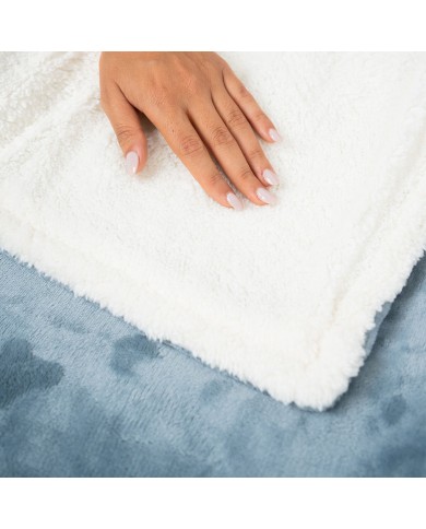 Coperta Elettrica Heklet InnovaGoods Bianco Grigio 130 x 180 cm 160 W