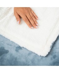 Coperta Elettrica Heklet InnovaGoods Bianco Grigio 130 x 180 cm 160 W Coperta Elettrica Heklet InnovaGoods Bianco Grigio 130 x 180 cm 160 W