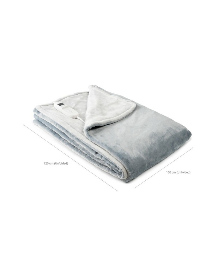 Coperta Elettrica Elakef InnovaGoods Grigio 120 x 160 cm 160 W Coperta Elettrica Elakef InnovaGoods Grigio 120 x 160 cm 160 W