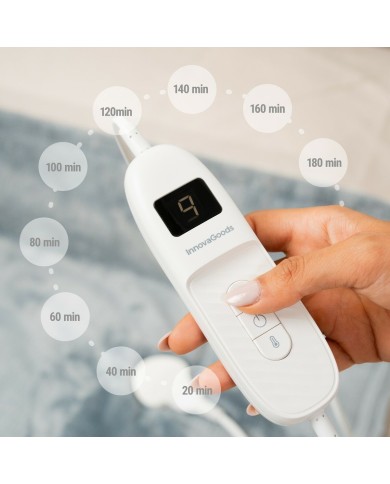 Coperta Elettrica Elakef InnovaGoods Grigio 120 x 160 cm 160 W