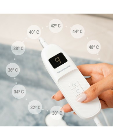 Coperta Elettrica Elakef InnovaGoods Grigio 120 x 160 cm 160 W