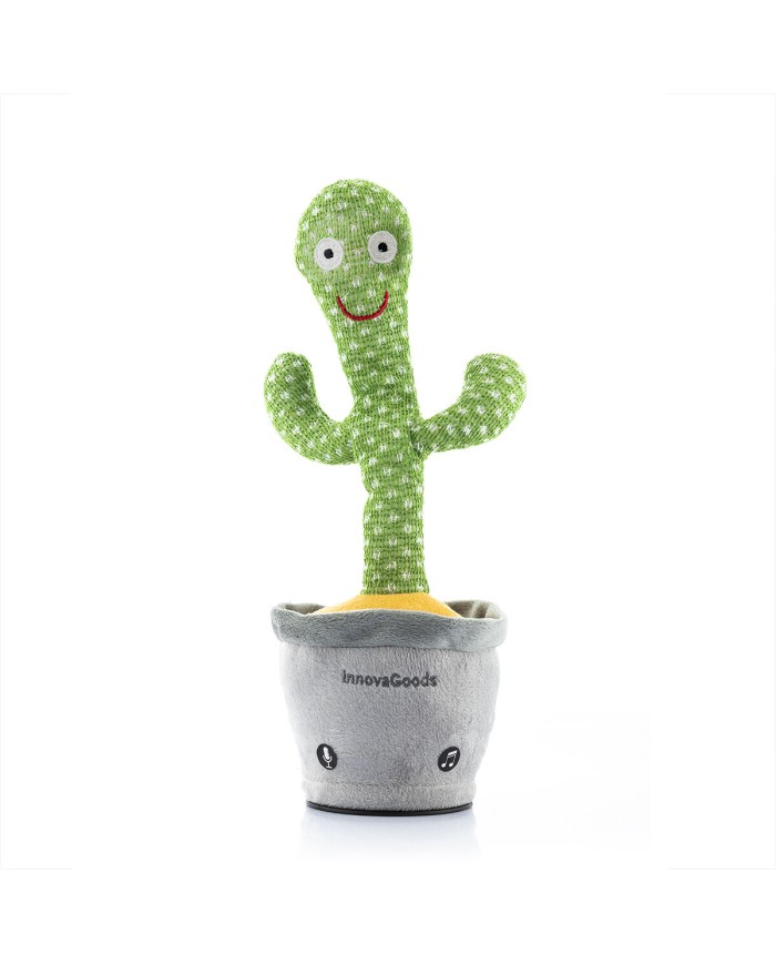 Cactus Danzante e Parlante Ricaricabile con Musica e LED Multicolor Cacxi InnovaGoods Cactus Danzante e Parlante Ricaricabile con Musica e LED Multicolor Cacxi InnovaGoods