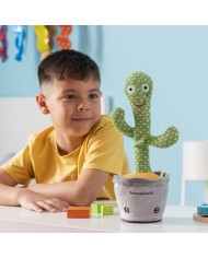 Cactus Danzante e Parlante Ricaricabile con Musica e LED Multicolor Cacxi InnovaGoods Cactus Danzante e Parlante Ricaricabile con Musica e LED Multicolor Cacxi InnovaGoods