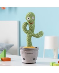 Cactus Danzante e Parlante Ricaricabile con Musica e LED Multicolor Cacxi InnovaGoods Cactus Danzante e Parlante Ricaricabile con Musica e LED Multicolor Cacxi InnovaGoods