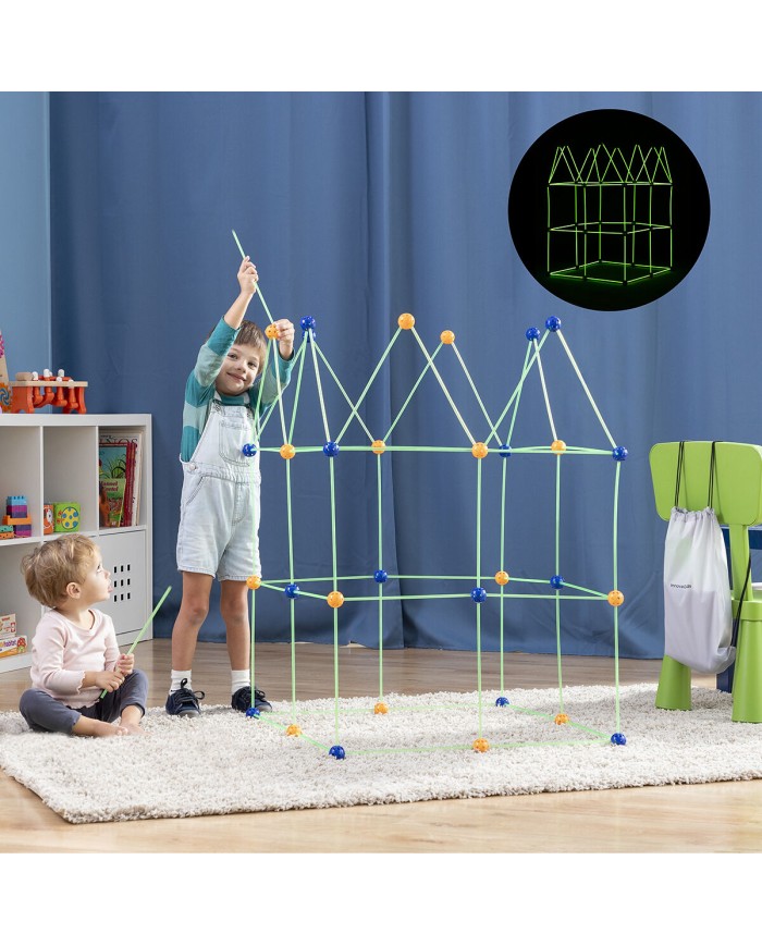 Kit di Costruzione di Fortini per Bambini Archikitt InnovaGoods 85 Pezzi