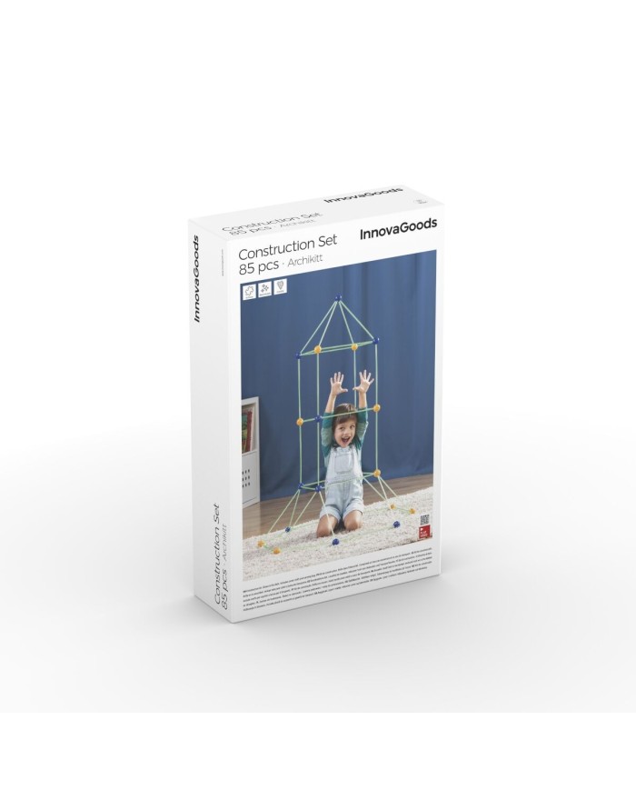Kit di Costruzione di Fortini per Bambini Archikitt InnovaGoods 85 Pezzi