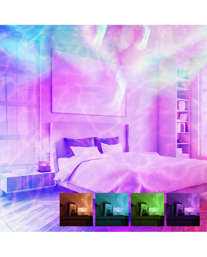 Proiettore LED Ricaricabile di Aurore Boreali Boralamp InnovaGoods Proiettore LED Ricaricabile di Aurore Boreali Boralamp InnovaGoods